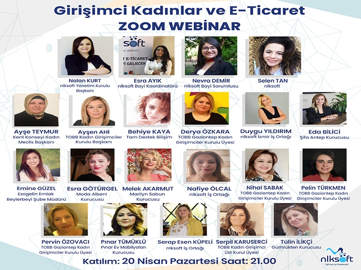 'Girişimci Kadınlar ve E-Ticaret' Başlığı ile Webinar Düzenlendi