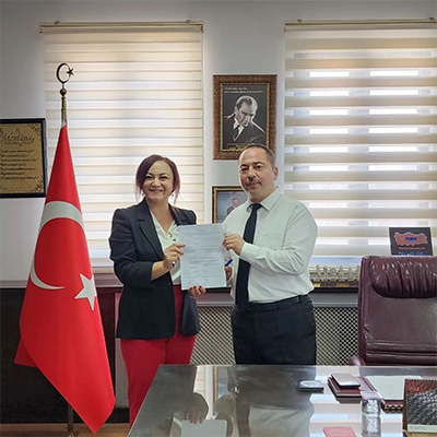 Nizip Ticaret Borsası Genel Sekreteri M.Eray Ölçal ile görüşmelerimizi yaptık.