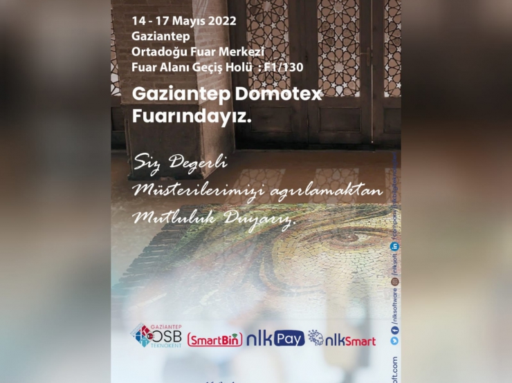 14-17 Mayıs Tarihlerinde Gaziantep Domotex Fuarındayız