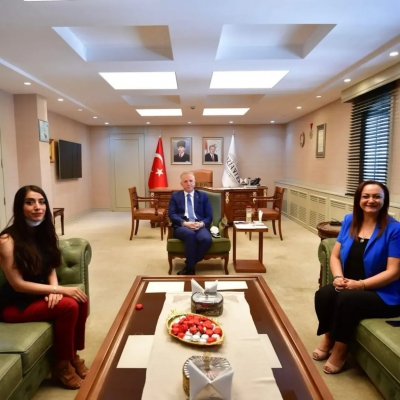 Nlksoft Yönetim Kurulu Başkanımız Sayın Nalan Kurt ile birlikte Gaziantep Valimiz Sayın Davut Gül ile görüştük.