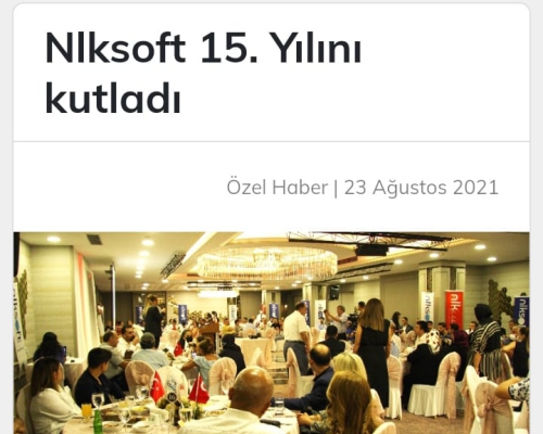 Nlksoft 15. Yılını kutladı başlığıyla Gaziantep Sabah Gazetesinde yer aldık