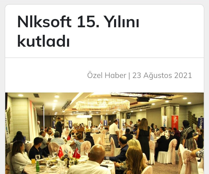 Nlksoft 15. Yılını kutladı başlığıyla Gaziantep Sabah Gazetesinde yer aldık