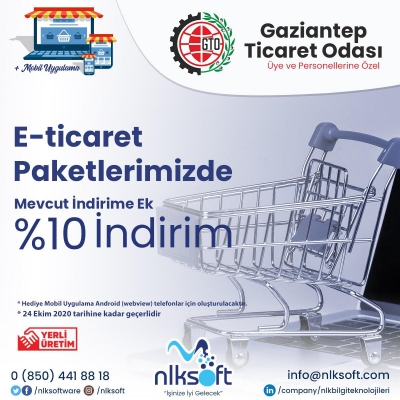  E-Ticaret Paketlerimizde Mevcut İndirime Ek %10 İndirim!