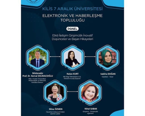 Kilis 7 Aralık Üniversitesi Elektronik ve Haberleşme Topluluğu ile Yapılan Panelde Yerimizi Aldık