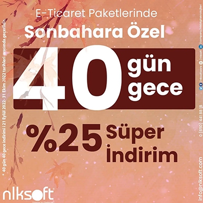 Siz de nlksoft ile E-Ticarette avantajlı olun ve satışlarınızı arttırın!