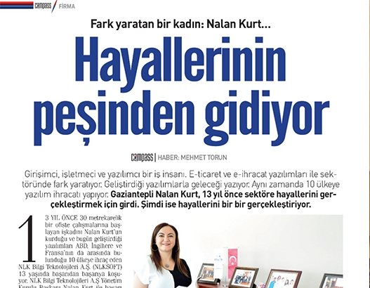 Pusula Gazetesi Fark Yaratan Bir Kadın